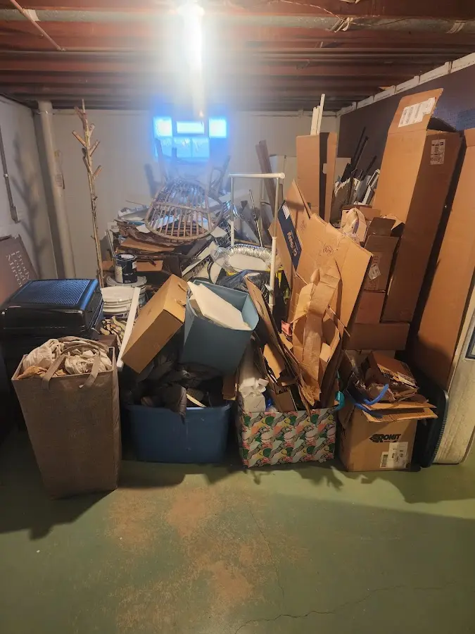 Roll-off dumpster container at job site for Yard Waste Dumpster Rental in Rapid Valley